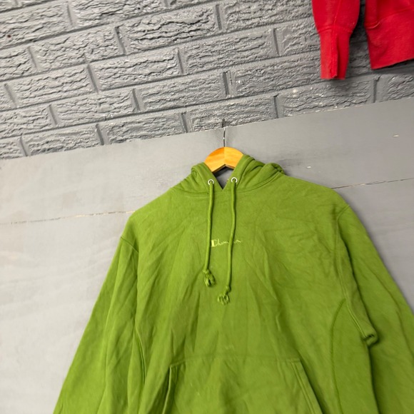 Champion Other - Champion Reverse Weave Hoodie Lime Green Mens Medium Pullover Sweatshirt